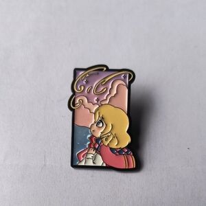 Pink & Gold Enamel Pin - Blonde Character Cloak Accessory